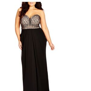 City chic long gown